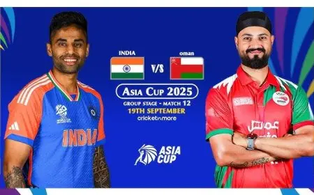 India vs Oman Asia Cup 2025.. Full Match Preview, Playing XI, Pitch Report, and Live Streaming Details for an Unmissable Clash