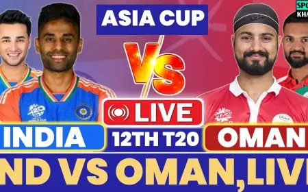 Where to Watch India vs Oman Today Match: Complete Live Streaming, TV Channels, Timings, and Match Preview for Asia Cup 2025