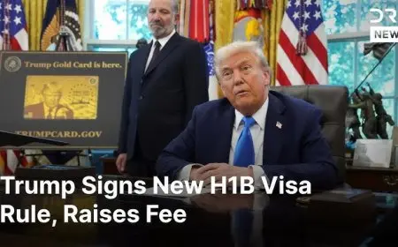 H1B Visa Shock: Trump Signs Proclamation for $100,000 H1B Application Fee, Raising Concerns for Indian Tech Workers and U.S. Companies