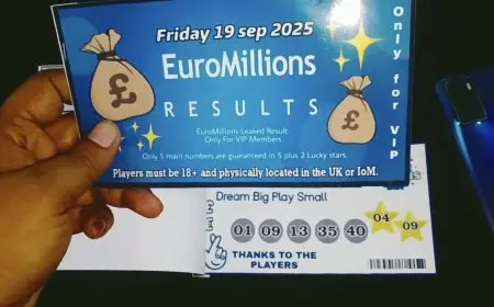National Lottery EuroMillions Results Live: Check if You’re the Next Jackpot Millionaire