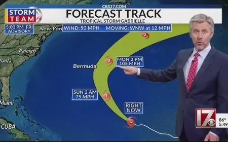 Tropical Storm Gabrielle Forecast 2025: Will Hurricane Gabrielle Turn Into a Major Threat for the U.S. Coastline and Bermuda This Season?