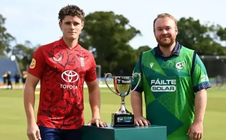 Gareth Delany’s Explosive Knock Lifts Ireland to 154 Against England in Third T20I at Dublin