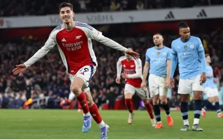 Arsenal vs Manchester City.. Official Lineups Revealed for the Premier League Clash at Emirates Stadium