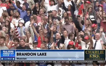Brandon Lake to Lead Worship at Charlie Kirk Memorial as Thousands Gather in Arizona for Historic Service