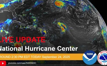 NOAA Hurricane Center Issues Urgent Updates as Hurricane Season 2025 Intensifies with Hurricane Gabrielle and Humberto