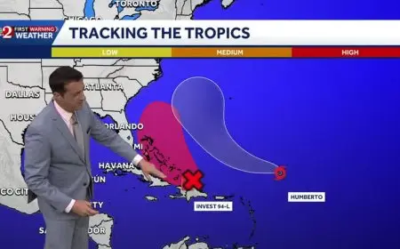 Tropical Storm Humberto Forecast Update: NOAA Hurricane Tracker, Spaghetti Models, and NHC Alerts Point to a Potential Major Hurricane in the 2025 Season
