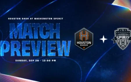 Houston Dash Travel to Washington DC for Crucial Playoff Showdown