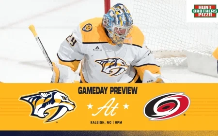 Preseason Showdown Predators Face Off Against Hurricanes on September 28