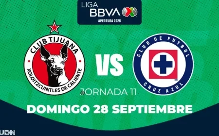 How to Watch and Time for Tijuana vs Cruz Azul in Apertura 2025