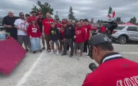 49ers Superfan Goes Viral for Capturing Epic Levi’s Stadium Tailgate Celebrations