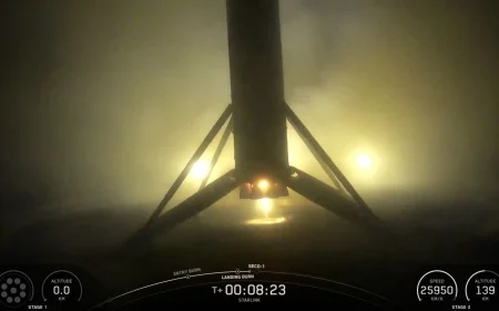 SpaceX Successfully Deploys 24 Starlink Internet Satellites and Lands Rocket on Ocean Ship Video