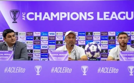 Ro’ziqul Berdiyev Urges Team to Conquer Fear and Give Their Best Against Al Hilol