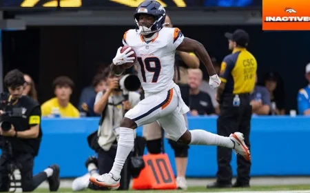 Wide Receiver Marvin Mims Jr. Set to Play in Monday Night Football Clash Against Bengals