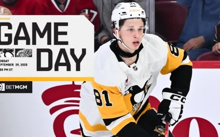 Exciting Penguins Preseason Matchup Against Red Wings on September 29 2025