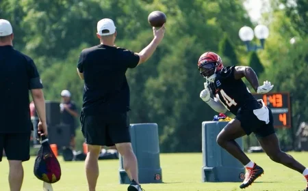 Bengals Rookie Linebacker Demetrius Knight Sports Joe Burrow Jersey for MNF Gameday Look