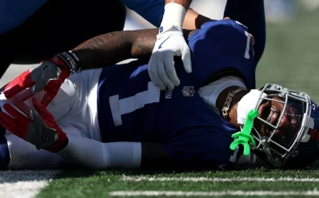 Giants Star Nabers Suffers Season-Ending Torn ACL Injury