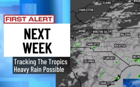 Storms Leave the Carolinas Tonight as First Alerts Forecast Tropical Activity Next Week