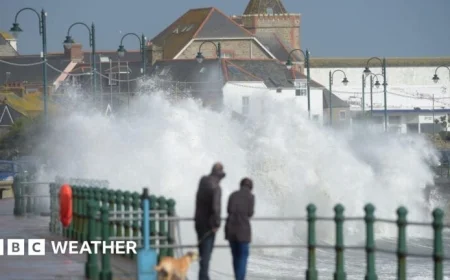 Former Hurricane Humberto set to bring gusty winds and rain to the UK this weekend