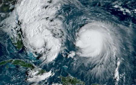 Imelda and Humberto unleash double threat with dangerous surf and coastal flooding in US and consecutive hurricanes in Bermuda