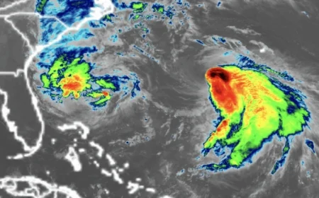 Imelda Intensifies: Hurricane Hits US Southeast Coast as Bermuda Braces for Twin Storms Impact