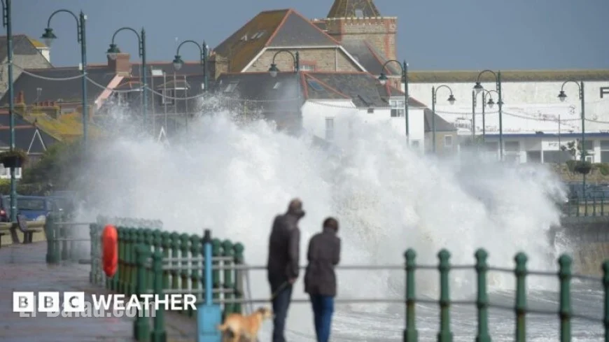 Former Hurricane Humberto set to bring gusty winds and rain to the UK this weekend