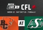 BC Lions Face Off Against Saskatchewan Roughriders in Week 21 Showdown