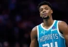 Hornets’ Brandon Miller Leaves 76ers Game Due to Shoulder Injury