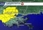 Tornado watch: overnight storms rattle Gulf Coast and Southern Plains as forecasters flag brief spin-up risk