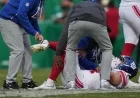 What happened to Cam Skattebo? Giants rookie carted off with dislocated ankle vs. Eagles