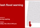 Baldwin County Faces Flash Flood Warning Sunday – Immediate Action Needed