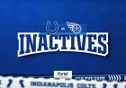 Colts Reveal 7 Inactive Players for Week 8 Clash with Titans
