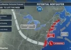 Nor’easter Update: 50 mph Wind Gusts and 2 Inches of Rain Expected