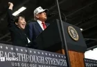 Trump Hails Troops and Tariffs on US Carrier in Japan