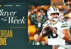 Packers’ Jordan Love Wins NFC Offensive Player of the Week Honor