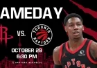 Rockets Face Raptors in October 29 Showdown