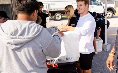 Texans’ Braxton Berrios, Fogo de Chão Join No Kid Hungry at Eisenhower High