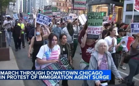 ICE Agents Raid Chicago Apartments; Trump Suggests City as Military Training Site