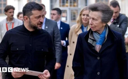 Princess Anne Supports Child War Victims During Ukraine Visit