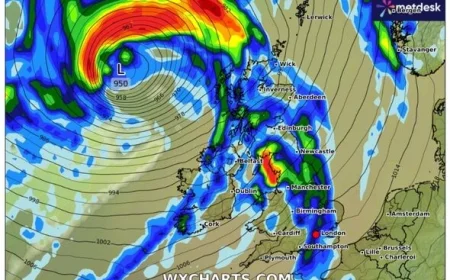 Storm Amy Set to Batter UK and Ireland with Fierce Winds and Heavy Rain