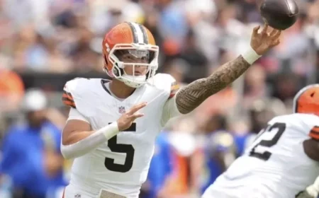 Browns Replace Flacco, Promote Rookie Gabriel as Starting QB