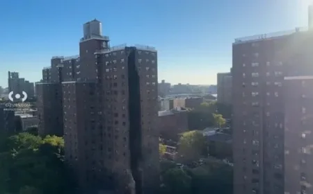 Explosion Reported: Video Captures Debris Outside Mott Haven Building