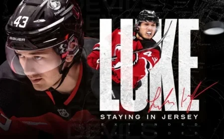 Devils Sign Luke Hughes to 7-Year Contract Extension
