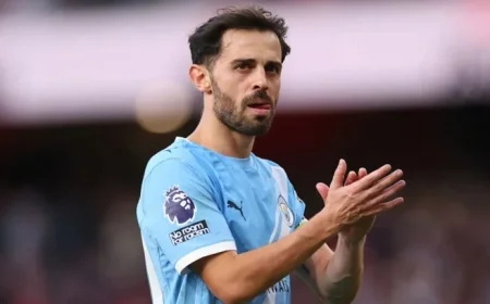 Man City Lineup vs. Monaco: Bernardo Silva Returns to Former Club