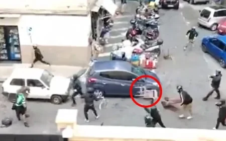 Football Fans Clash, Throw Chairs in Pre-Champions League Street Brawl