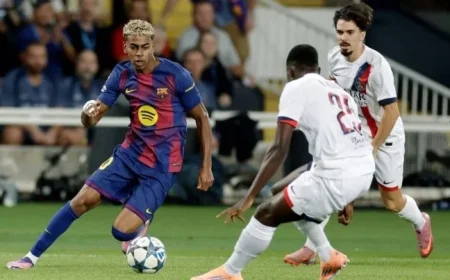 Barcelona vs PSG: Thrilling Champions League Clash Tied After Mayulua, Torres Goals