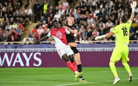 Monaco Secures Draw Against Manchester City with Dier’s Penalty