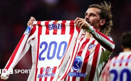 Griezmann Shines as Atletico Madrid Crushes Eintracht Frankfurt 5-1 in Champions League
