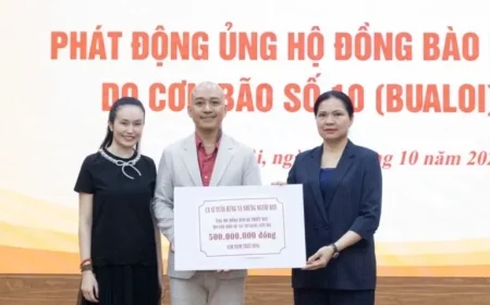 The Fatherland Front received 672 billion VND to support people after storm Bualoi.