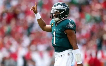 Jalen Hurts Reacts to A.J. Brown’s Postgame Social Media Comments