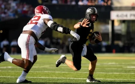 ESPN Predicts Alabama’s Victory Over Vanderbilt Commodores in Football Showdown